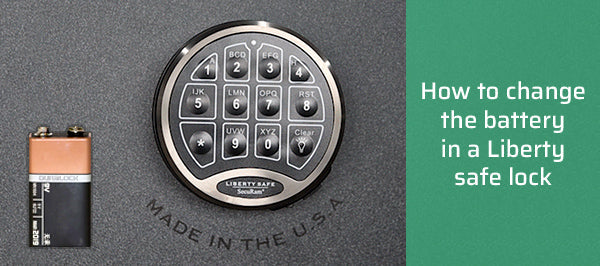 How to change the battery in a Liberty safe lock