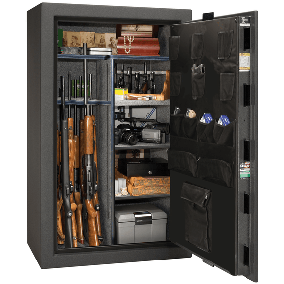 Colonial Series | Level 3 Security | 75 Minute Fire Protection | 50 | DIMENSIONS: 72.5"(H) X 42"(W) X 30.5"(D) | White Gloss Black Chrome | Mechanical Lock, photo 34