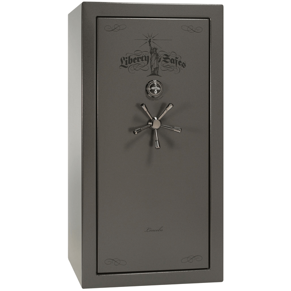 Lincoln Series | Level 5 Security | 110 Minute Fire Protection | 25 | Dimensions: 60.5"(H) x 30"(W) x 28.5"(D) | Black Gloss | Mechanical Lock, photo 1