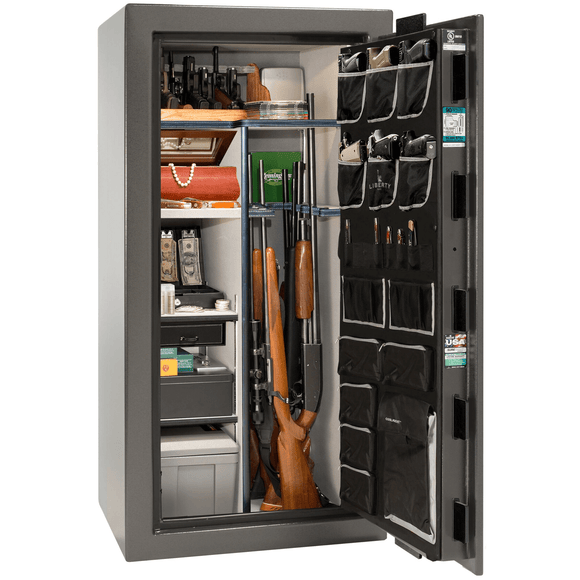 Lincoln Series | Level 5 Security | 110 Minute Fire Protection | 25 | Dimensions: 60.5"(H) x 30"(W) x 28.5"(D) | Black Gloss | Electronic Lock, photo 2