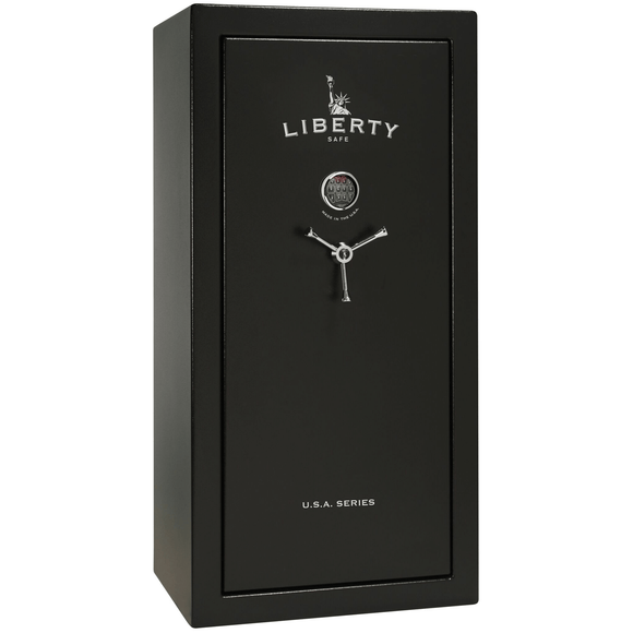 USA | 30 | Level 2 Security | 40 Minute Fire Protection | Black | Chrome Electronic Lock | 60.5"(H) x 30"(W) x 25"(D), photo 1