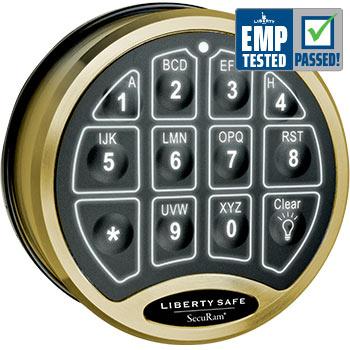 SecuRam BackLit Electronic Lock (Brass), photo 1