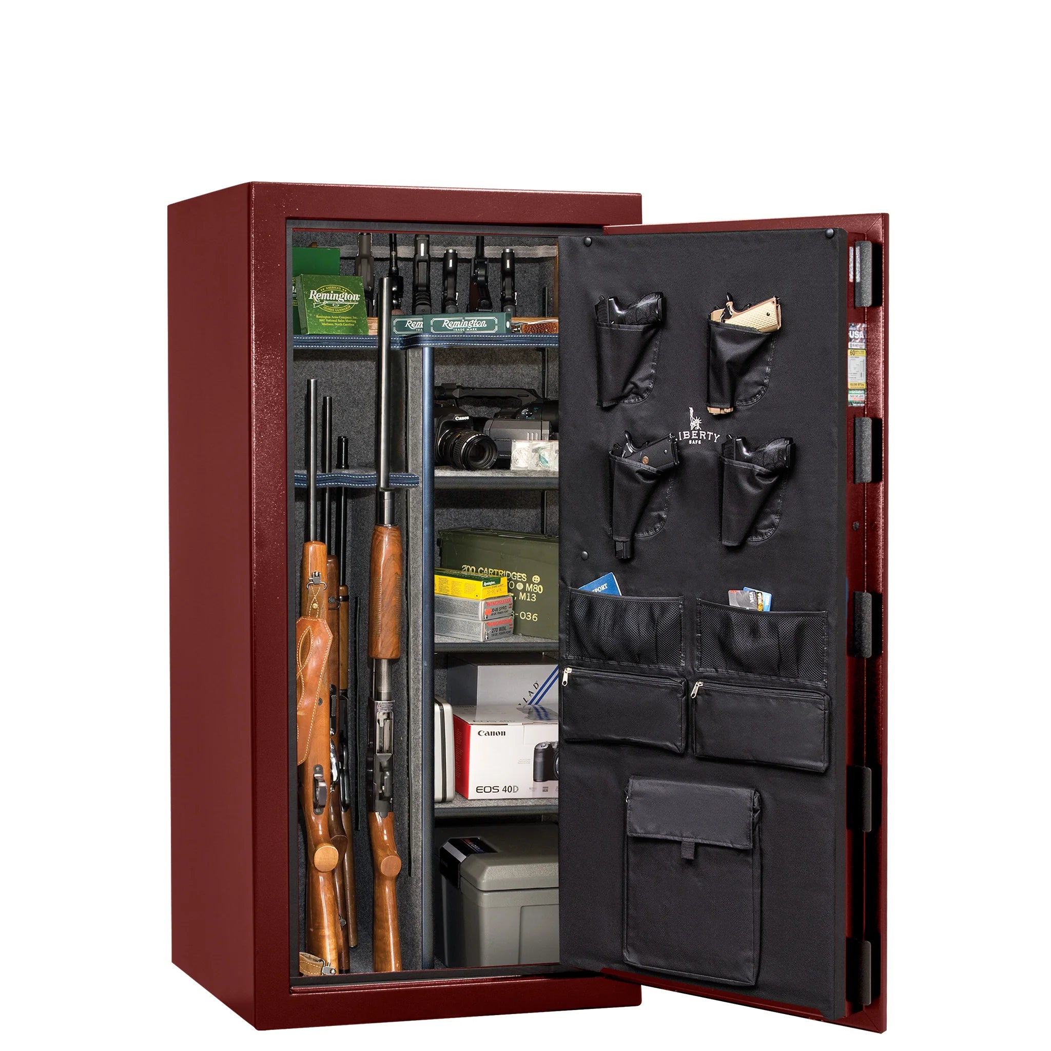 Liberty USA 30 Burgundy Marble Gun Safe Promo, image 2 