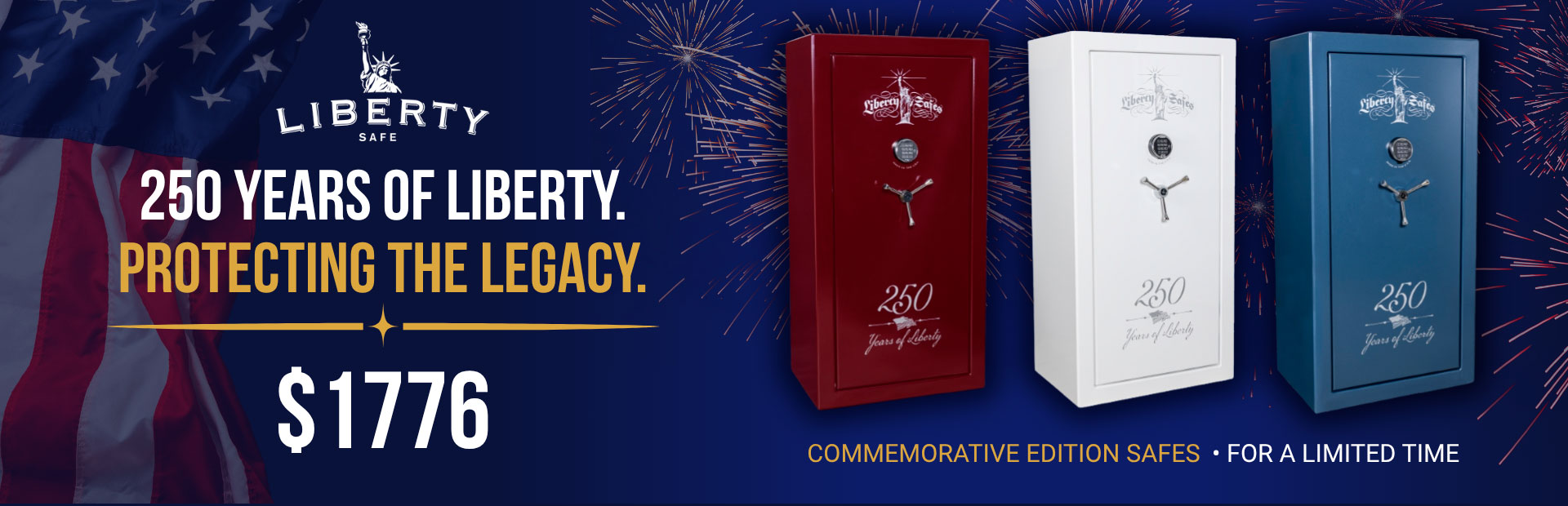 Liberty Safe 250th Commemorative Gun Safes