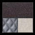 Black Cherry/Diamond Stitched Faux Leather/Black Chrome