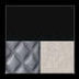 Black Gloss/Diamond Stitched Faux Leather/Black Chrome