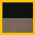 Black Textured/Beige Velour/Brass