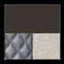 Bronze Gloss/Diamond Stitched Faux Leather/Black Chrome