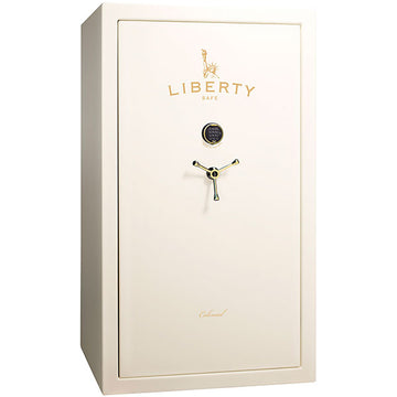 Liberty Colonial 50 White Ivory Gloss Gun Safe - Labor Day Sale, image 1 