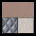 Champagne Gloss/Diamond Stitched Faux Leather/Black Chrome