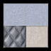 Glacial Steel/Diamond Stitched Faux Leather/Black Chrome