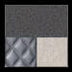 Gray Gloss/Diamond Stitched Faux Leather/Black Chrome