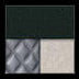 Green Marble/Diamond Stitched Faux Leather/Black Chrome