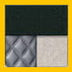 Green Marble/Diamond Stitched Faux Leather/Brass