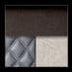 Two-Tone Charcoal Gloss/Diamond Stitched Faux Leather/Black Chrome