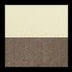 White Marble/Beige Velour/Black Chrome Hardware