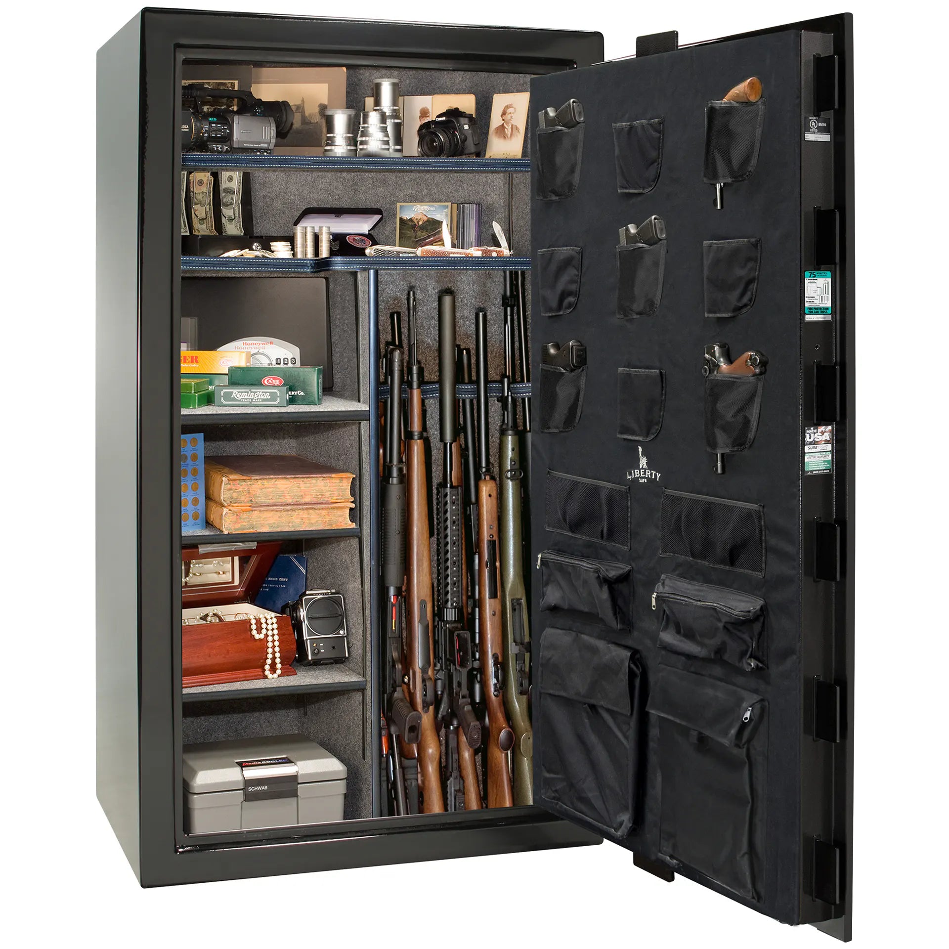 Liberty Colonial 50 Textured Black Gun Safe w/ Elock - Big Safe Promo, image 2 