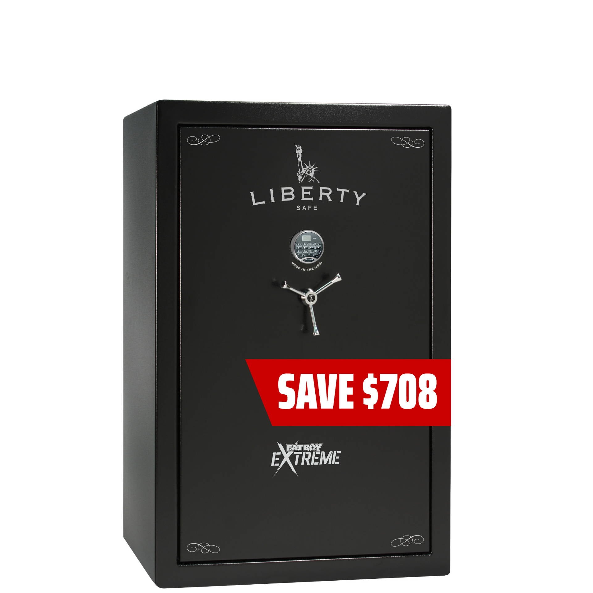 Liberty Fatboy Extreme Textured Black Gun Safe w/ Elock - Big Safe Promo, image 1 