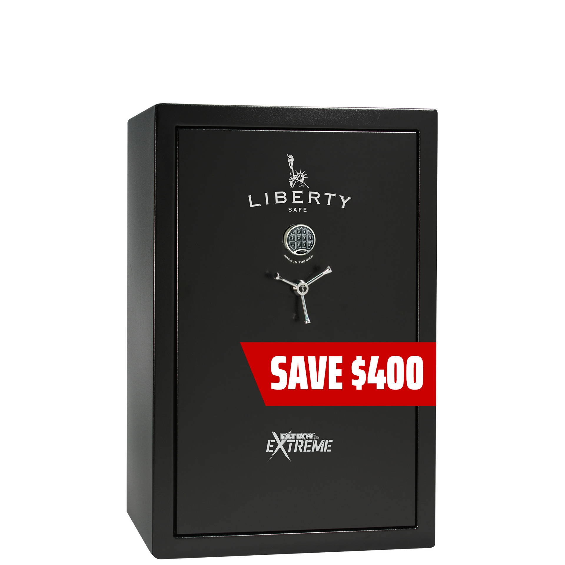 Liberty Fatboy Jr Extreme Textured Black Gun Safe w/ Elock - Big Safe Promo, photo 1