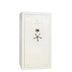 White Gloss/Camel Faux Leather/Brass Hardware
