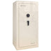 White Ivory Gloss/Gray Fabric/Black Chrome Hardware