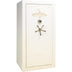 White Ivory Gloss/Beige Velour/Brass Hardware
