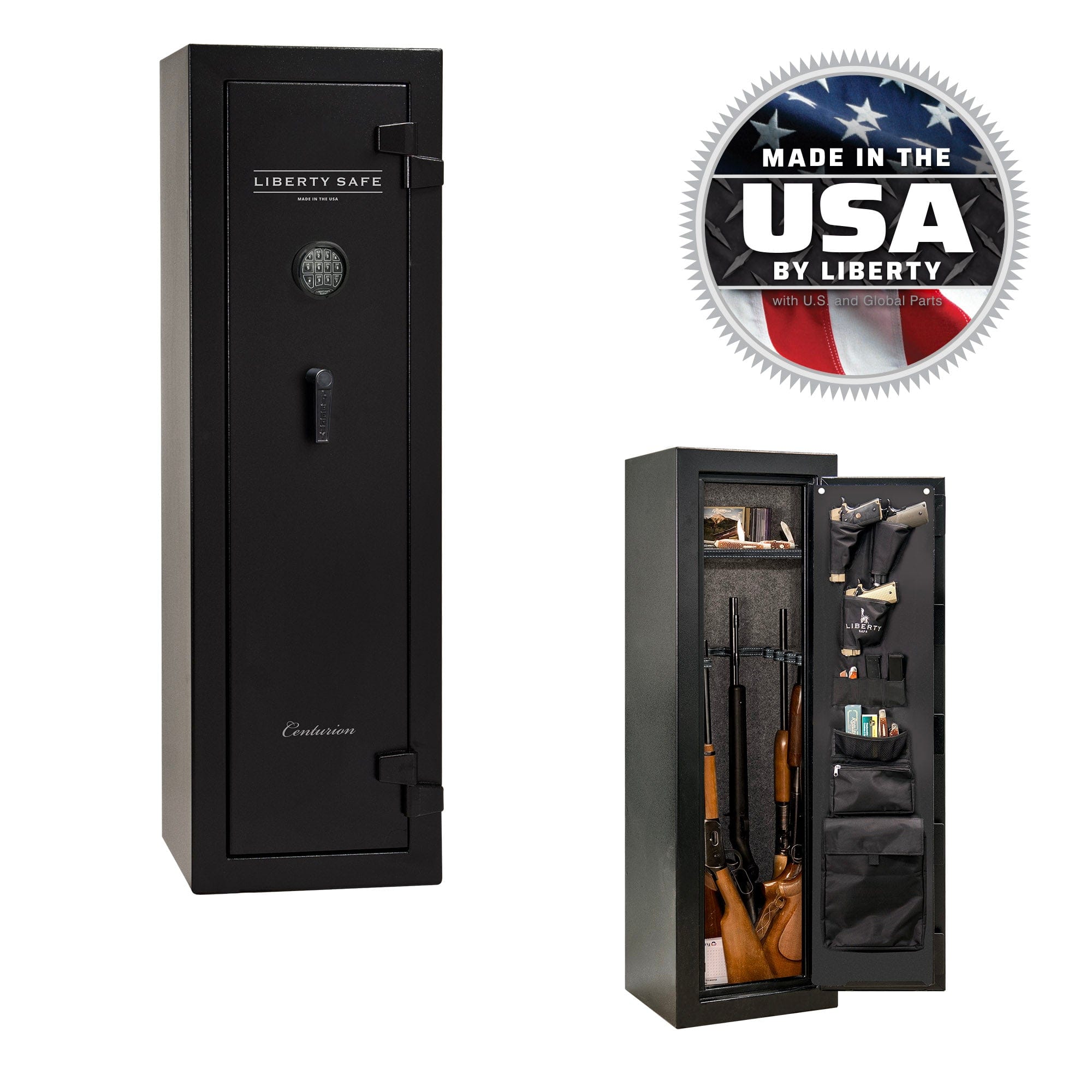 Liberty Centurion 12 Textured Black Gun Safe with Elock PROMO, image 1 