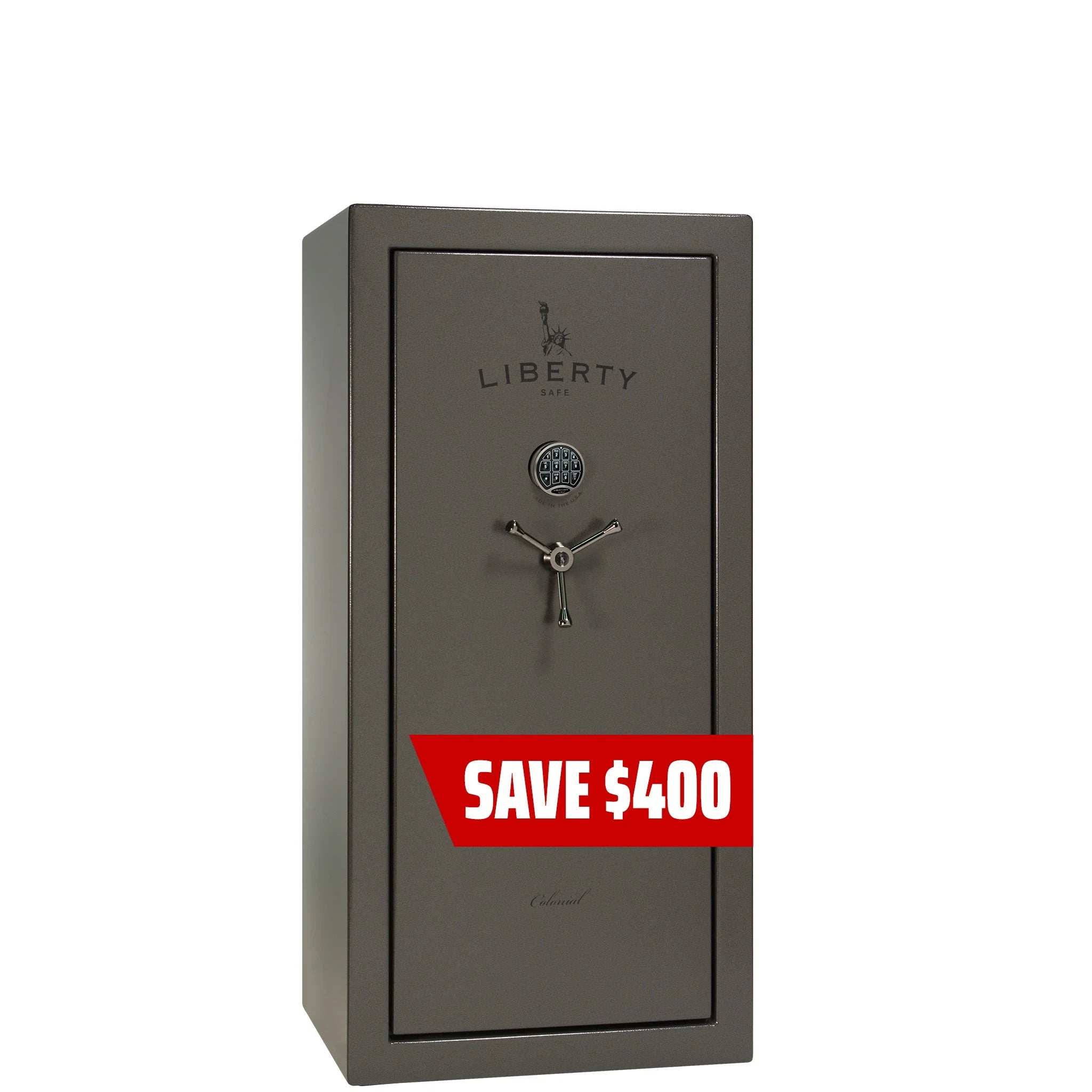 Liberty Colonial 23 Gray Marble Gun Safe with Elock PROMO, image 1 