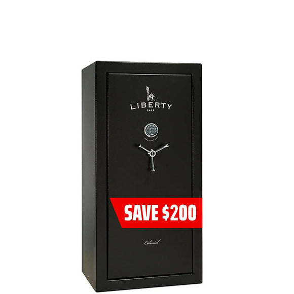 Liberty Colonial 23 Textured Black Gun Safe with Chrome Elock PROMO, photo 1