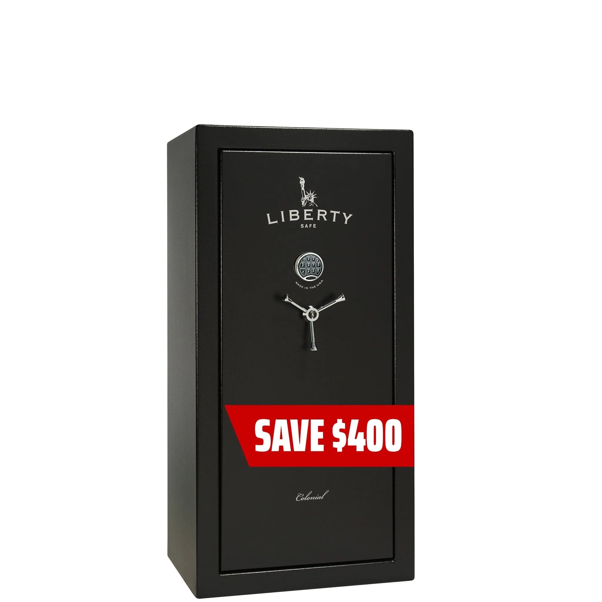 Liberty Colonial 23 Textured Black Gun Safe with Elock PROMO, image 1 