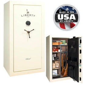 Liberty Colonial 23 Gloss White Gun Safe PROMO, image 1 