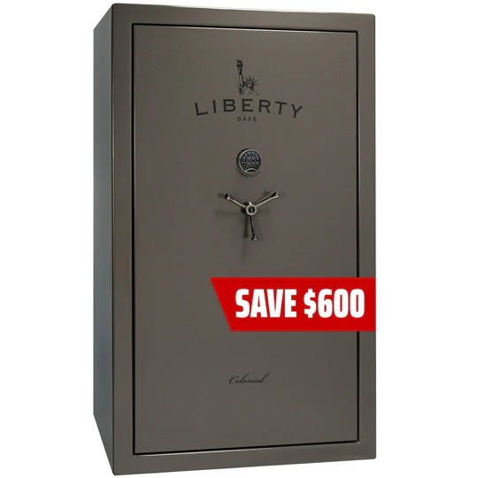 Liberty Colonial 50 Gray Marble Gun Safe Promo, image 1 