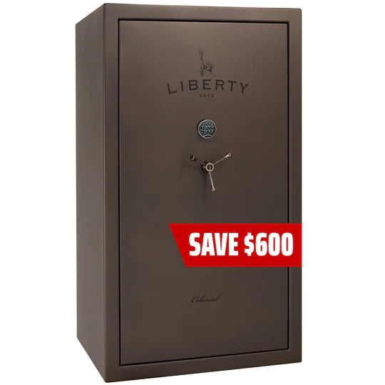 Liberty Colonial 50 Textured Bronze Gun Safe Promo, image 1 