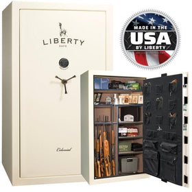 Liberty Colonial 50 Gloss White Gun Safe PROMO, image 1 