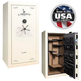 Liberty Franklin 29 White Gloss Gun Safe - President's Day Sale, image 1 