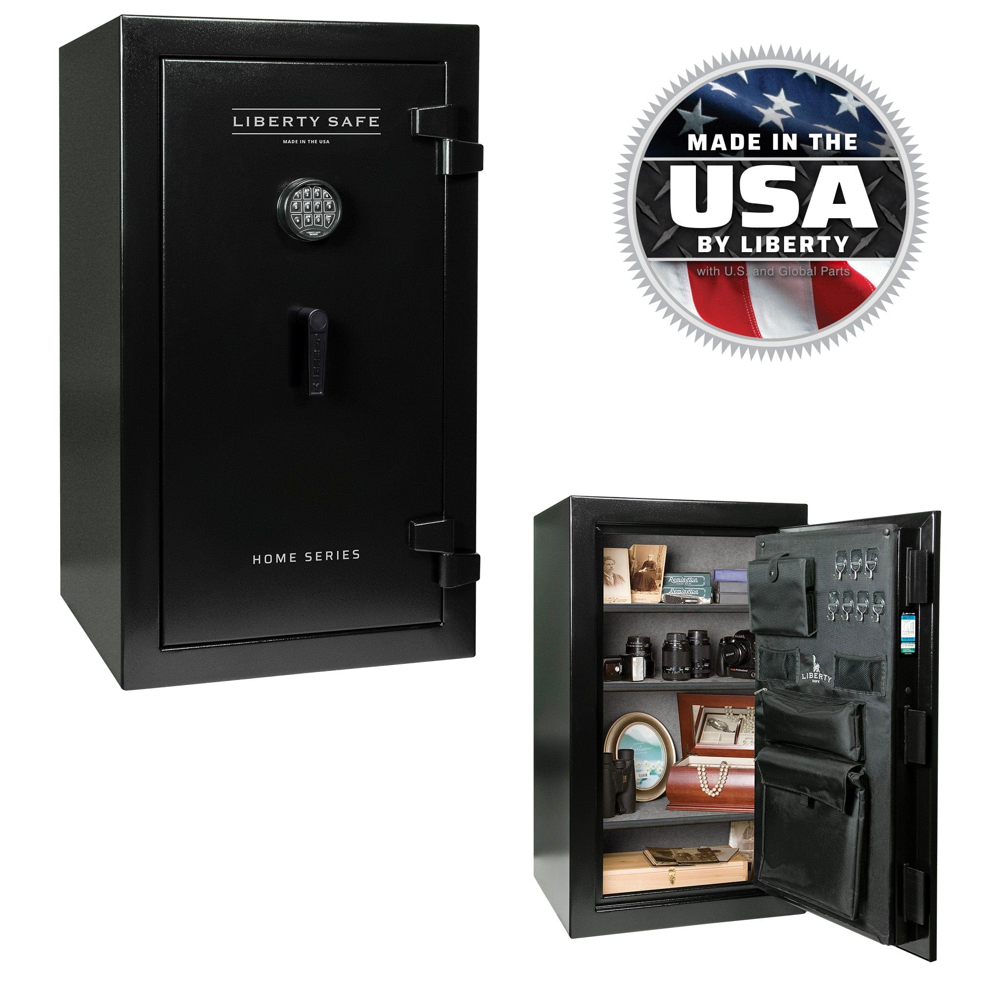 Liberty Home 12 Textured Black Home Safe with Elock PROMO, image 1 