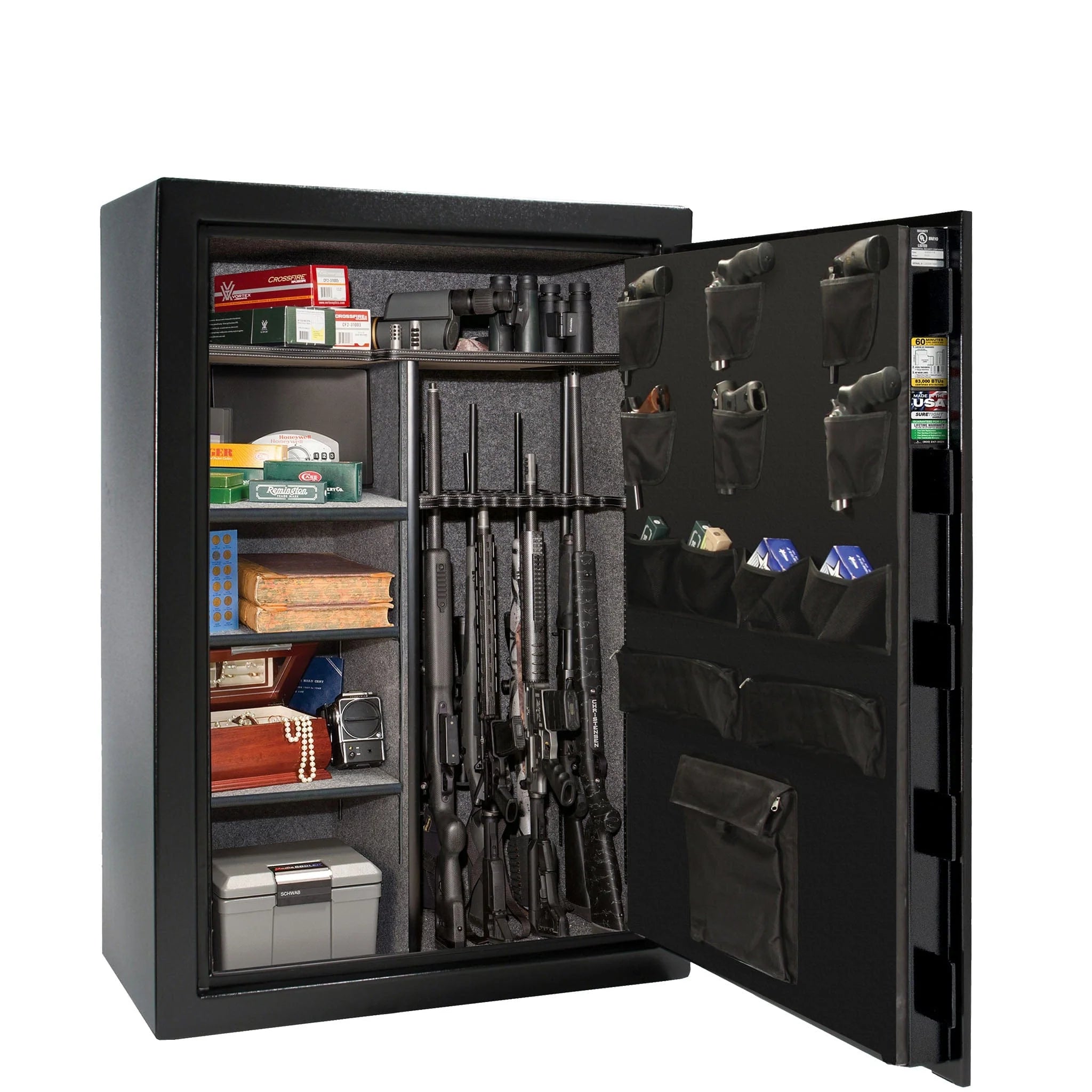 Liberty USA 48 Textured Black Gun Safe with Elock and Accessory Deluxe Bundle PROMO, image 2 