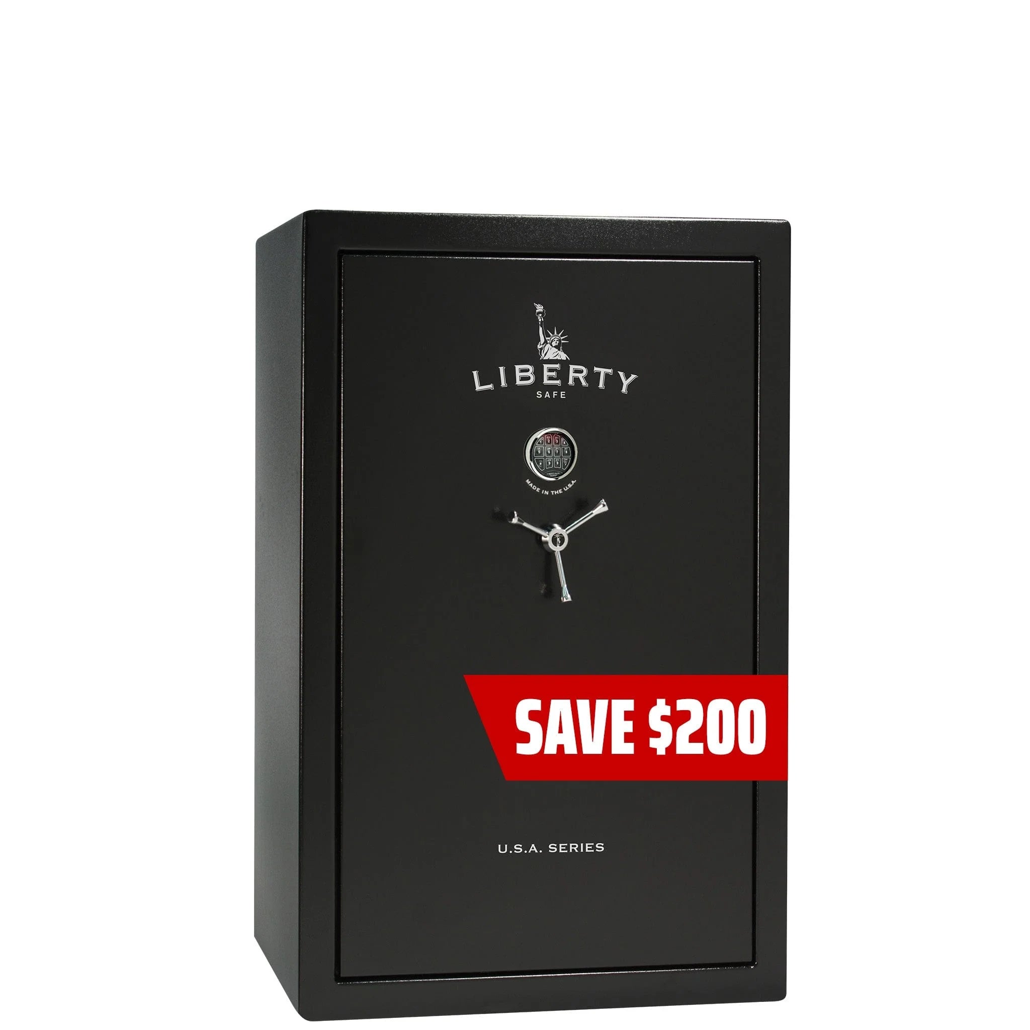 Liberty USA 48 Textured Black Gun Safe with Elock, image 1 
