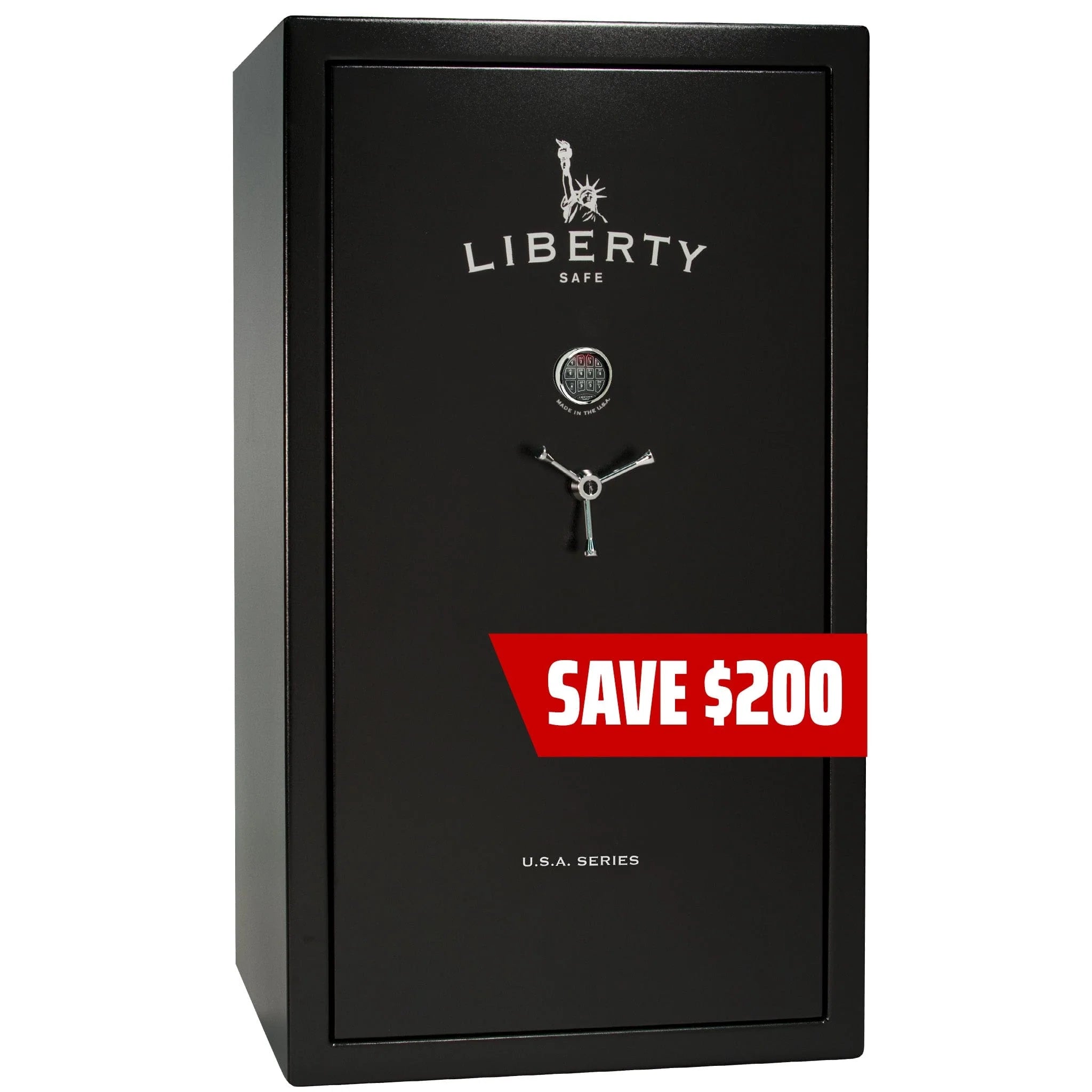 Liberty USA 50 Textured Black Gun Safe with Elock, image 1 