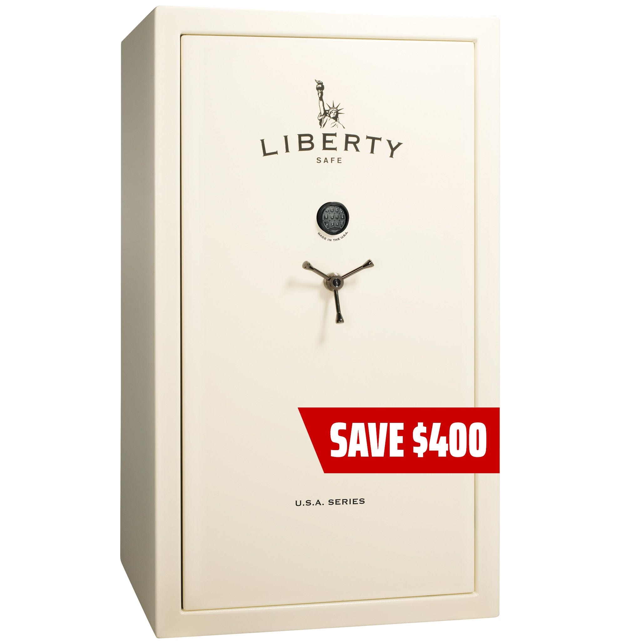 Liberty USA 50 Gloss White Gun Safe with ELock - Presidents Day Sale, image 1 