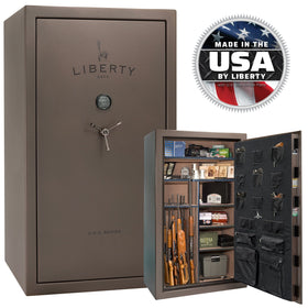 Liberty USA 50 Textured Bronze Gun Safe with Elock & Deluxe Bundle, image 1 