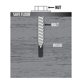 Liberty Safe Wood Anchor Kit with Drill Bit, image 2 
