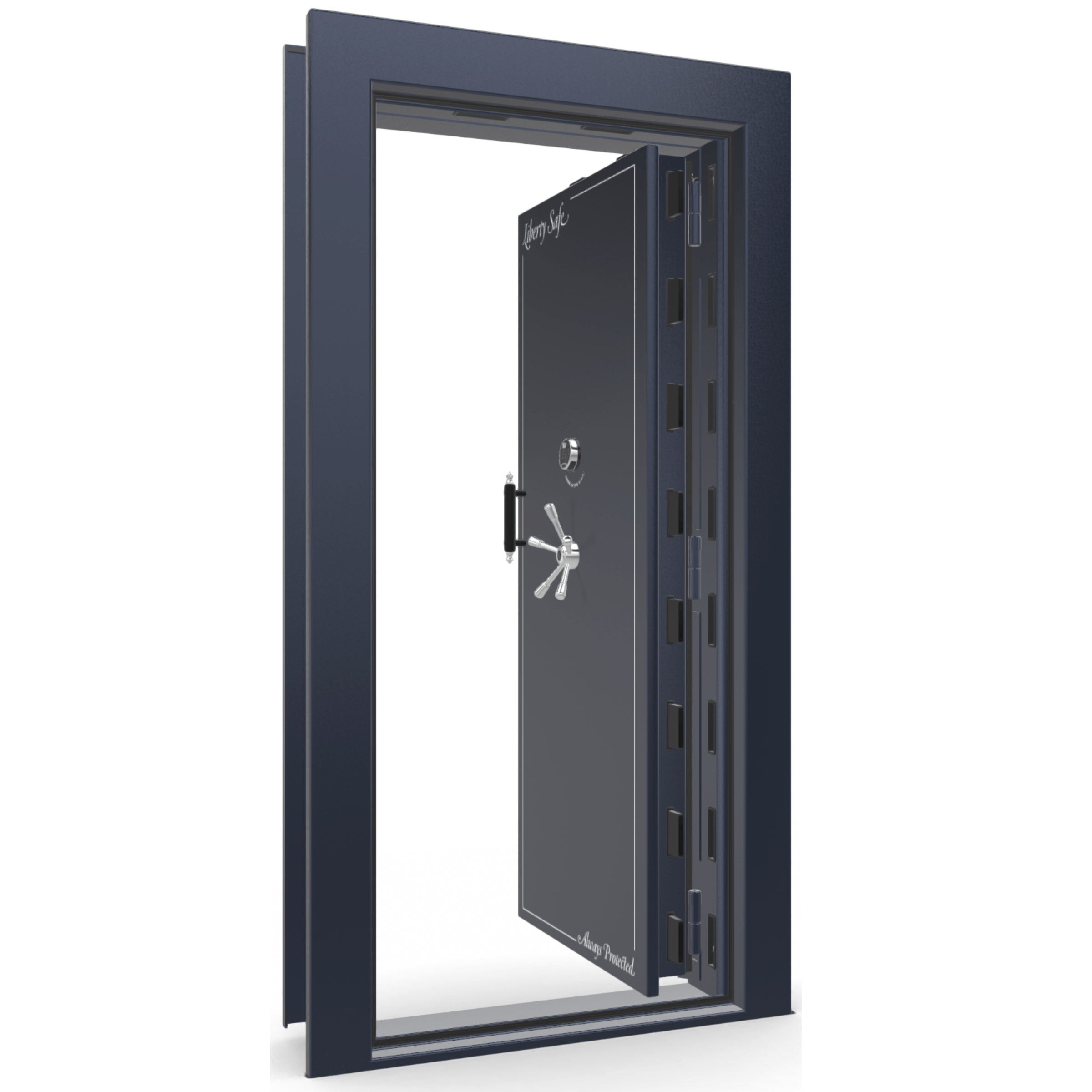 Vault Door Series | In-Swing | Left Hinge | Blue Gloss | Electronic Lock