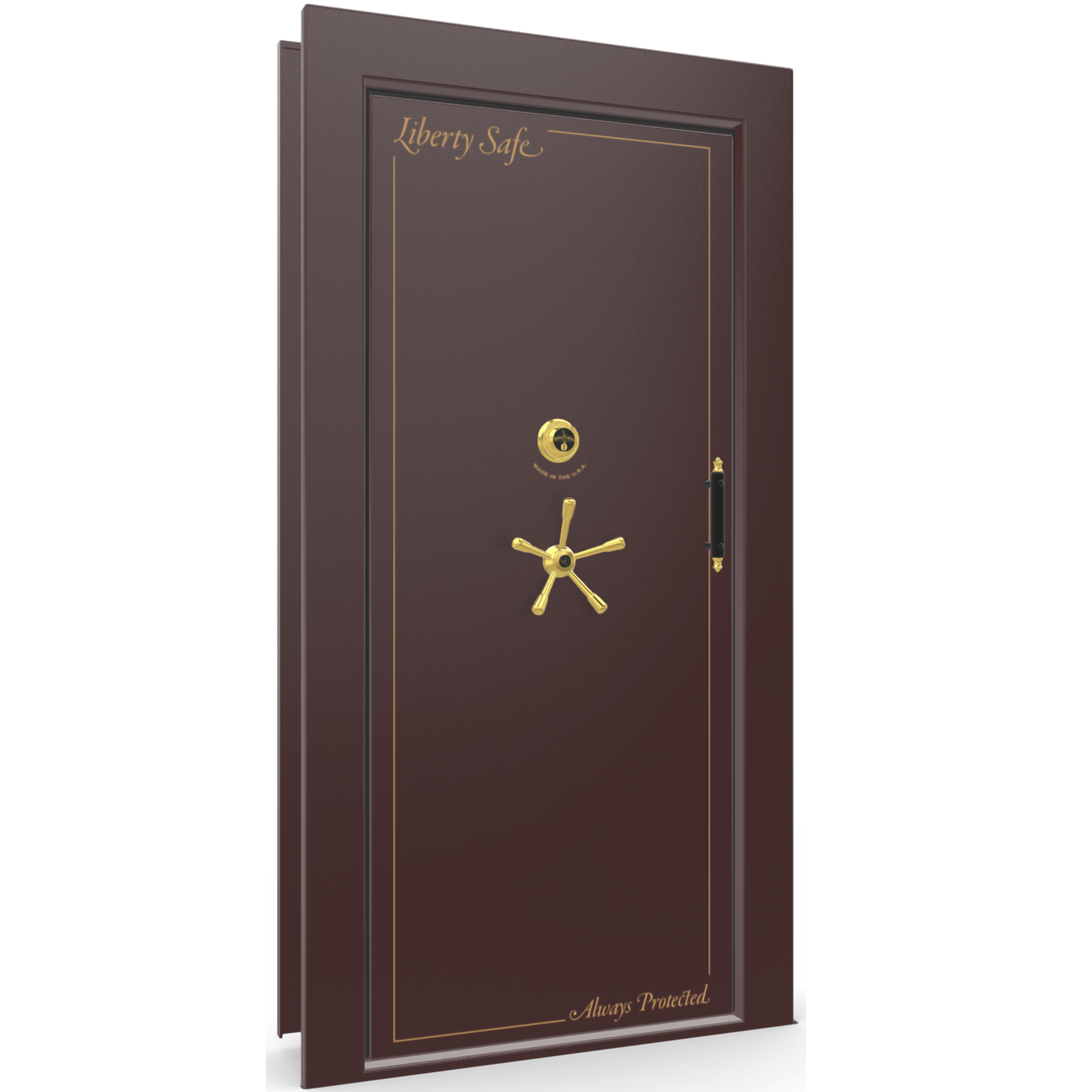 Vault Door Series | Out-Swing | Right Hinge | Burgundy Marble | Mechanical Lock, photo 21