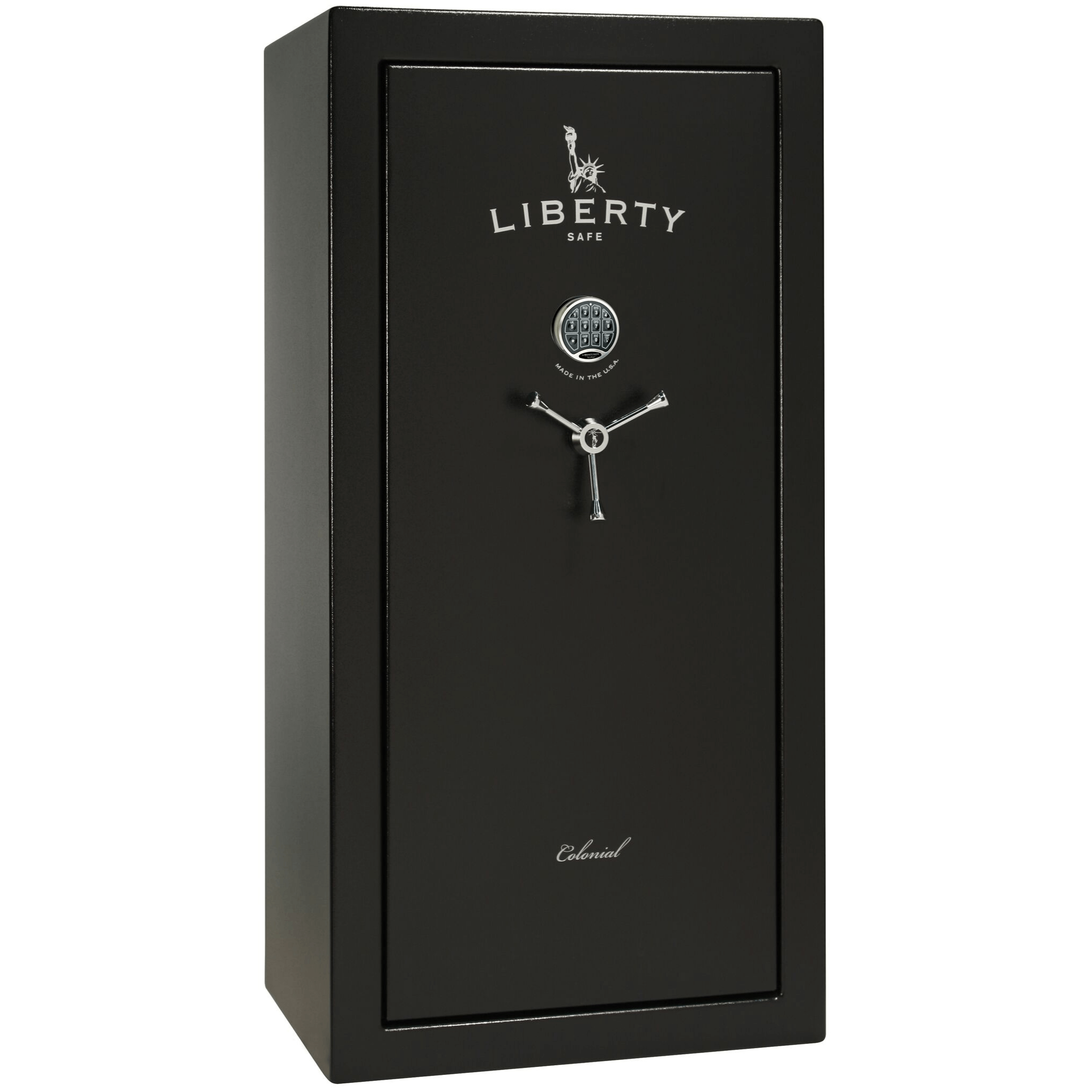 Colonial Series | Level 3 Security | 75 Minute Fire Protection | 23 | DIMENSIONS: 60.5"(H) X 30"(W) X 25"(D) | Black Textured | Electronic Lock, photo 3