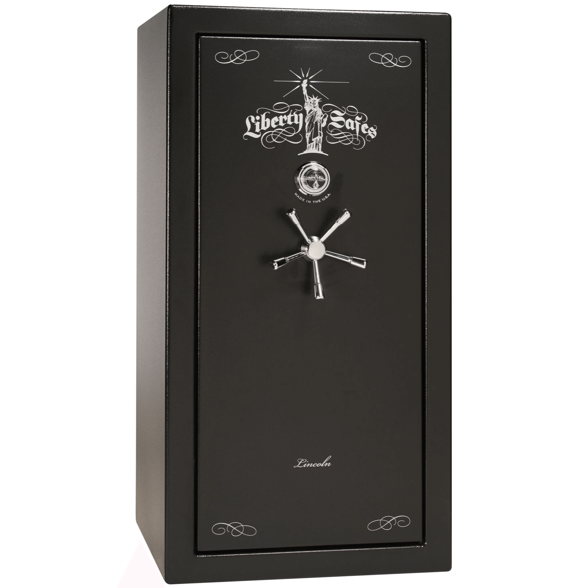 Lincoln Series | Level 5 Security | 110 Minute Fire Protection | 25 | Dimensions: 60.5"(H) x 30"(W) x 28.5"(D) | Black Textured | Mechanical Lock, photo 3