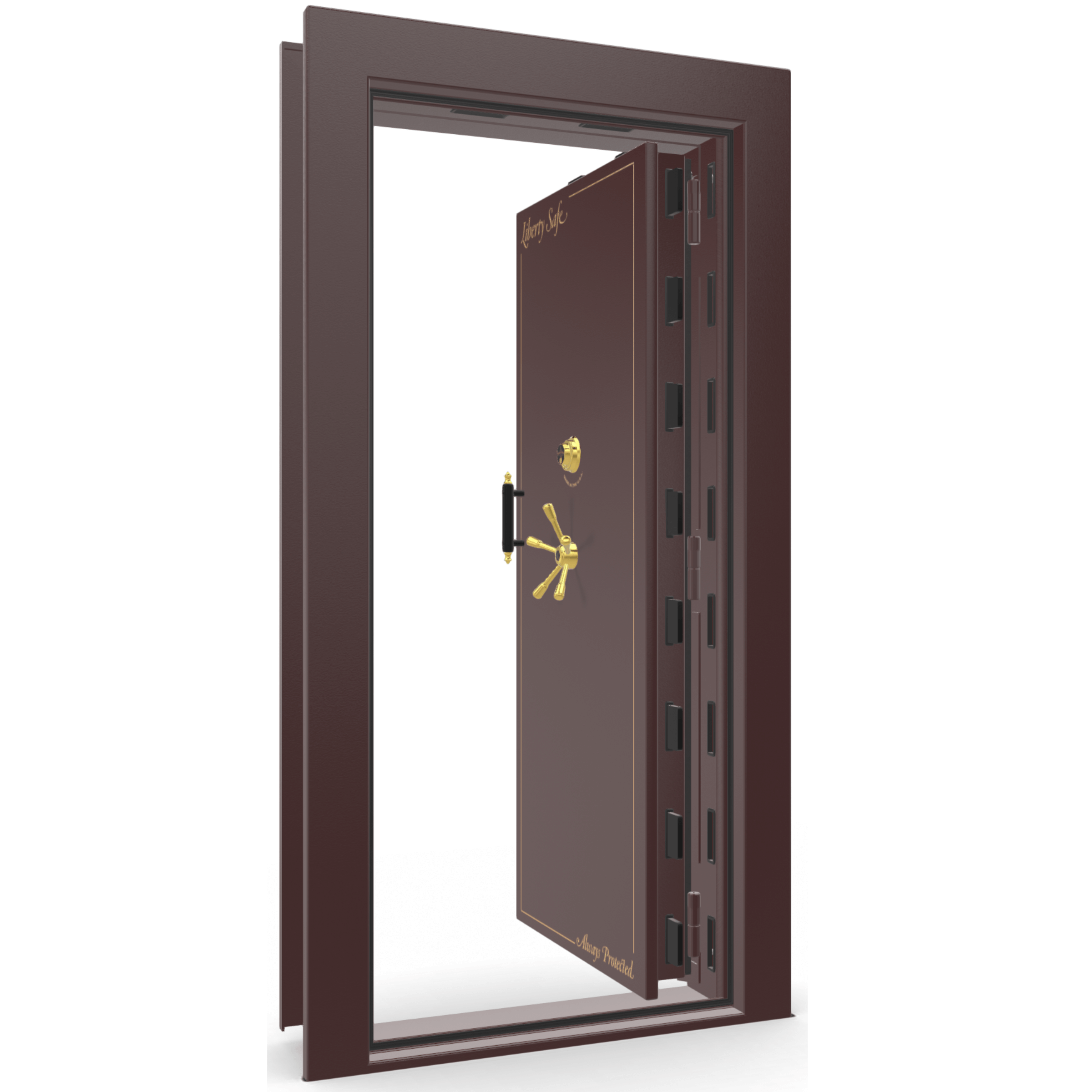 Vault Door Series | In-Swing | Right Hinge | Burgundy Marble | Electronic Lock, photo 2