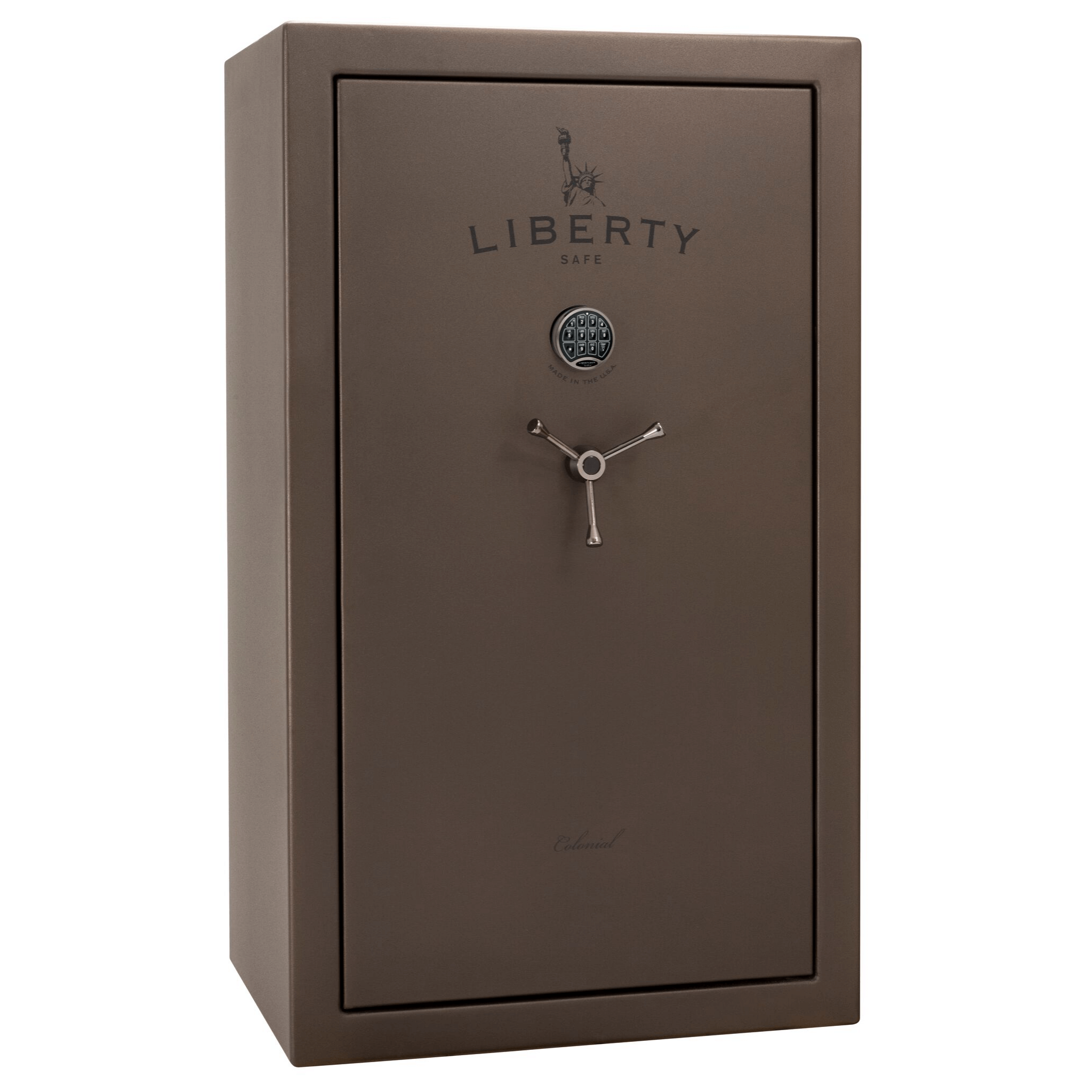 Colonial Series | Level 3 Security | 75 Minute Fire Protection | 50 | DIMENSIONS: 72.5"(H) X 42"(W) X 30.5"(D) | Black Gloss | Electronic Lock