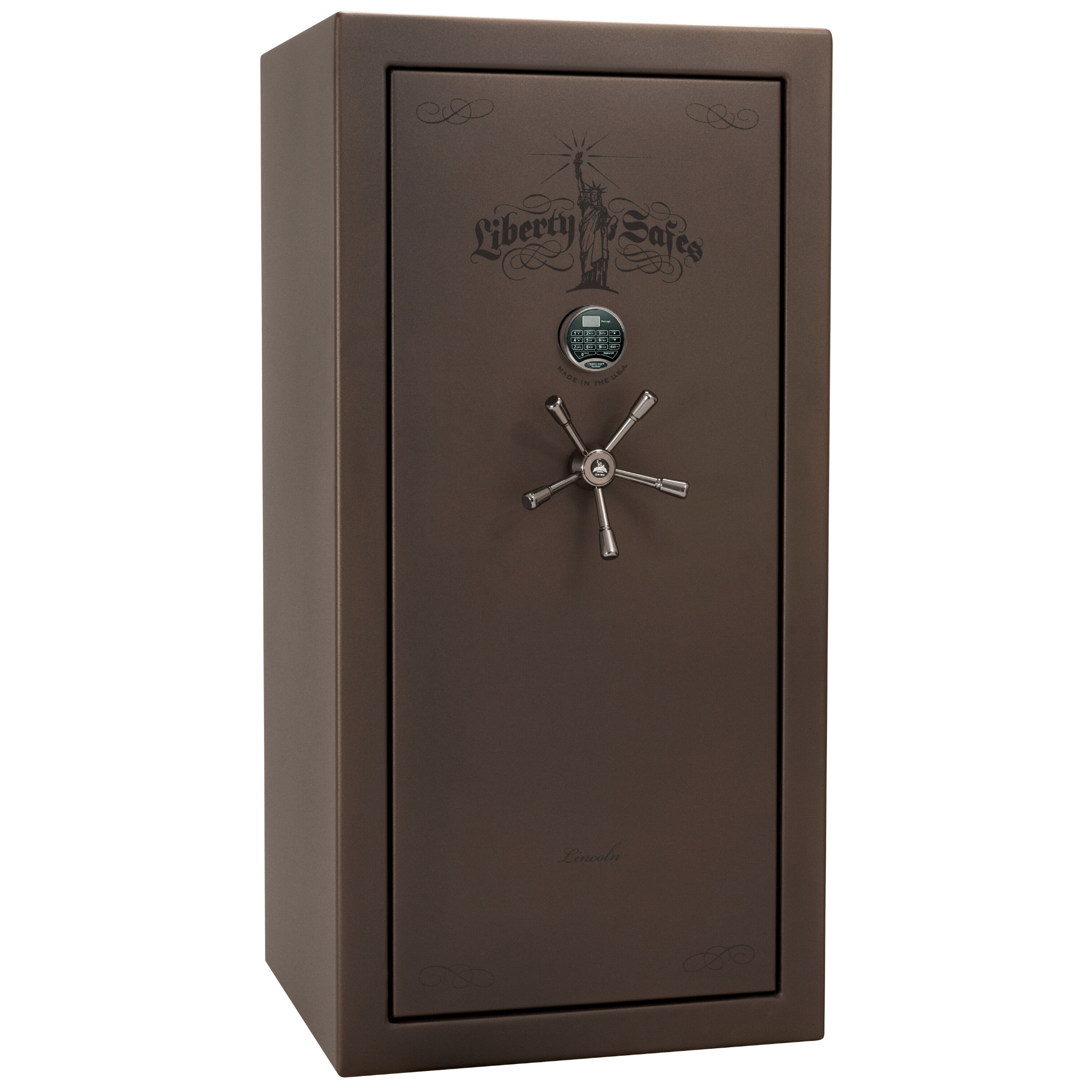 Lincoln Series | Level 5 Security | 110 Minute Fire Protection | 25 | Dimensions: 60.5"(H) x 30"(W) x 28.5"(D) | Gray Marble | Mechanical Lock, photo 9