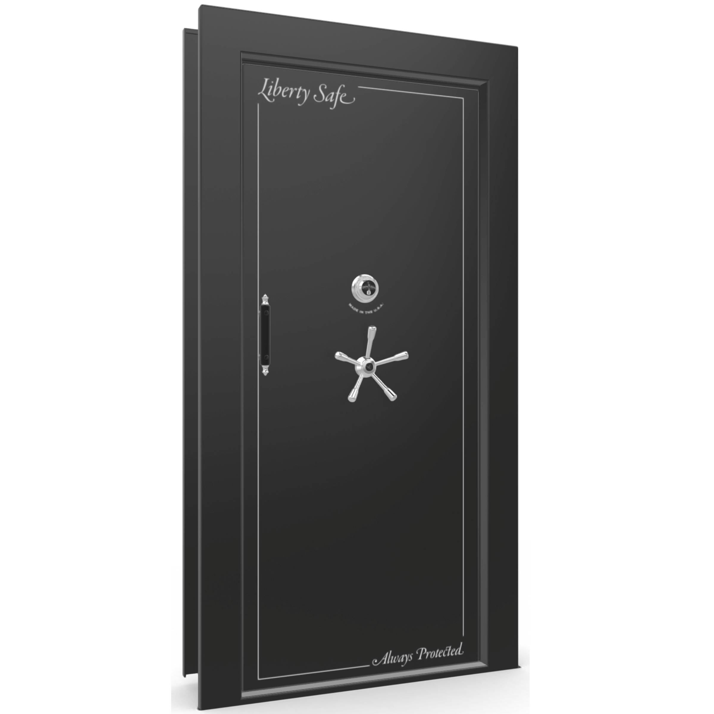 Vault Door Series | In-Swing | Right Hinge | Blue Gloss | Mechanical Lock, photo 1